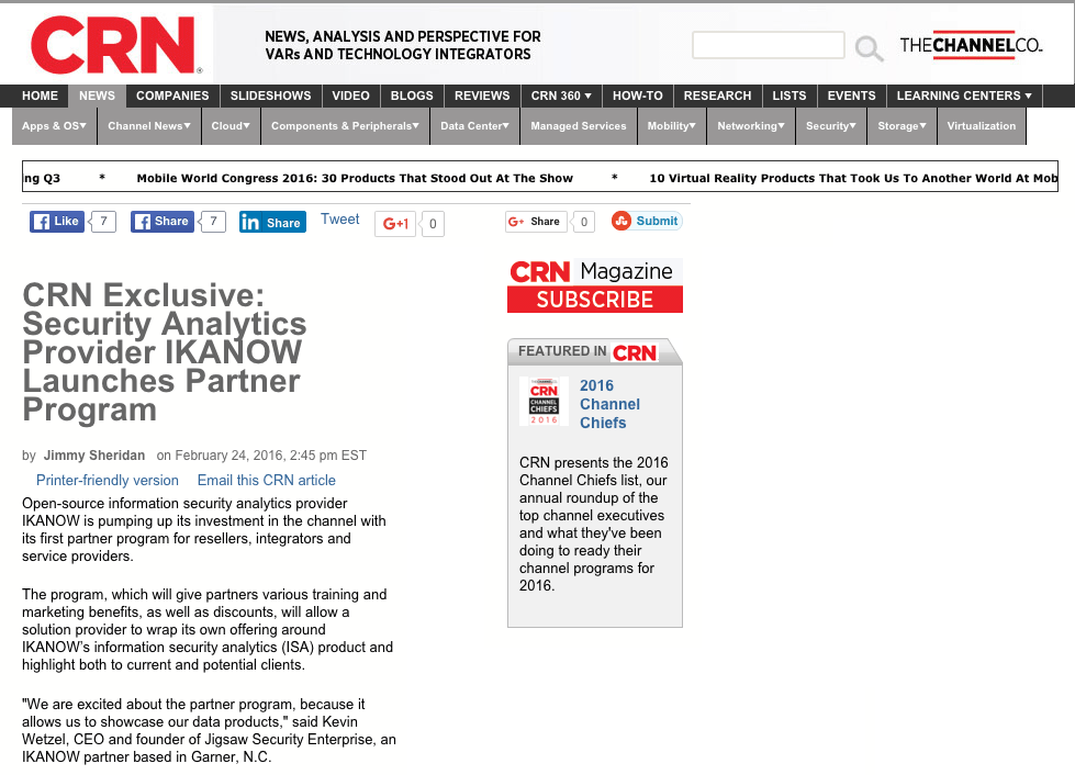 CRN-magazine-ikanow-preferred-partner-program